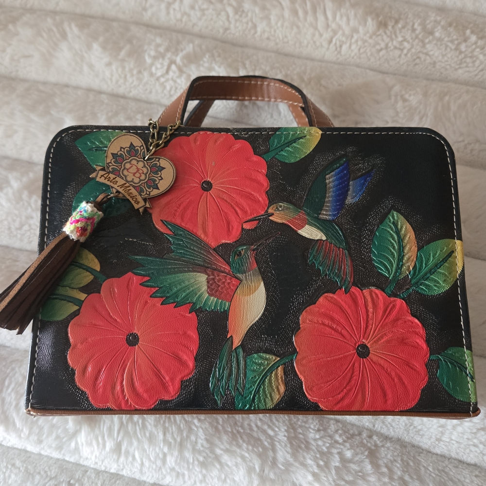 Floral and Hummingbird Handbag